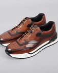 Herrenschuhe Sneaker | Farbblock Design und Schnürung