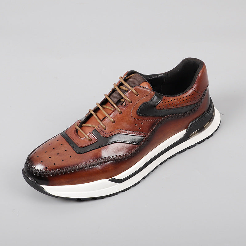 Herrenschuhe Sneaker | Farbblock Design und Schnürung