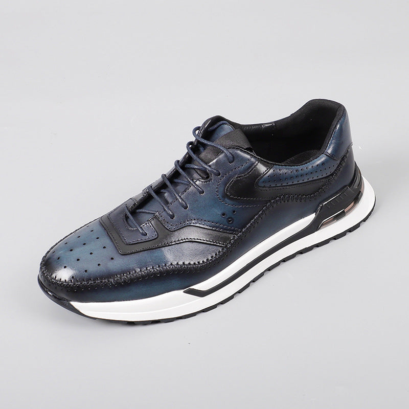 Herrenschuhe Sneaker | Farbblock Design und Schnürung