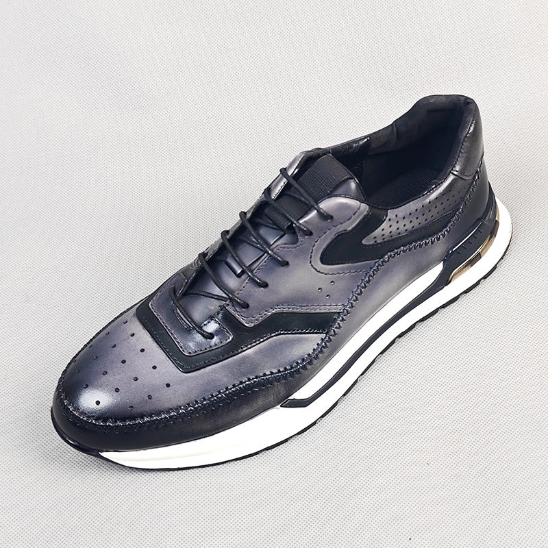 Herrenschuhe Sneaker | Farbblock Design und Schnürung
