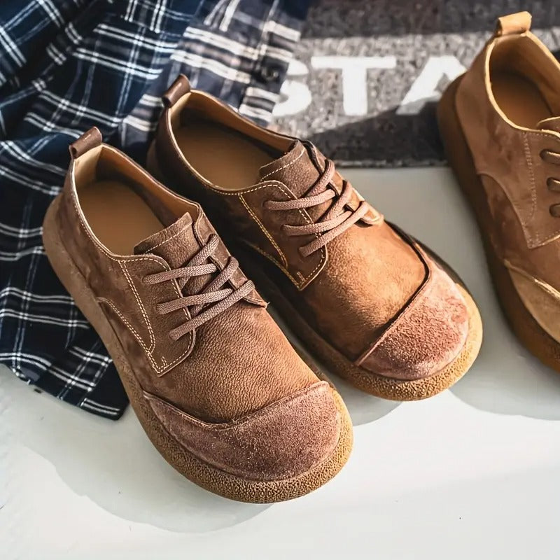 Herrenschuhe mit Schnürung | Runde Spitze