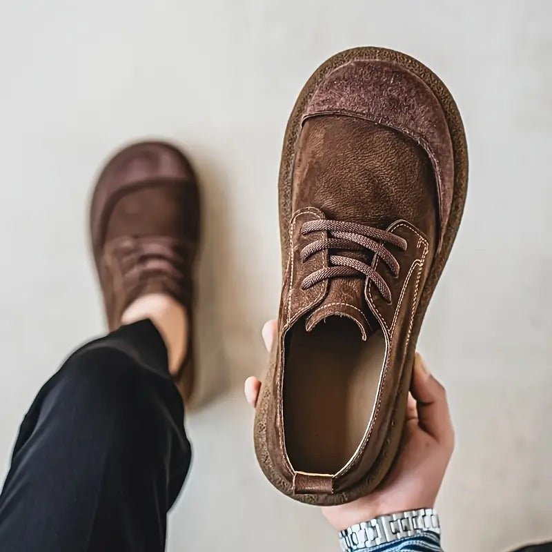 Herrenschuhe mit Schnürung | Runde Spitze