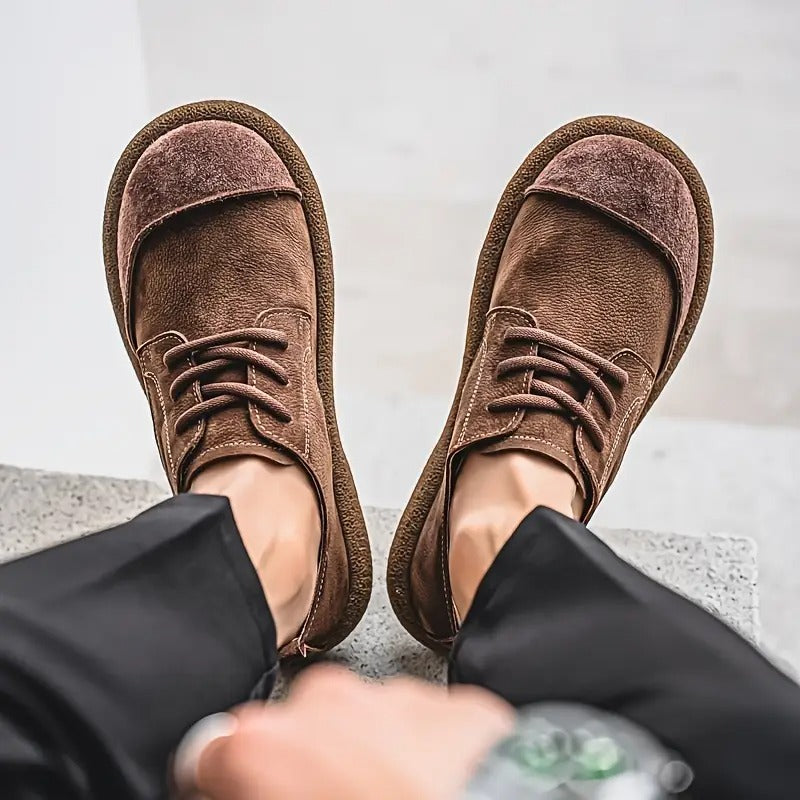 Herrenschuhe mit Schnürung | Runde Spitze