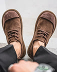 Herrenschuhe mit Schnürung | Runde Spitze