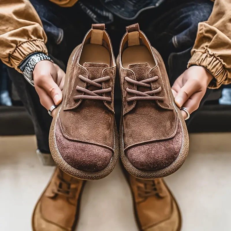 Herrenschuhe mit Schnürung | Runde Spitze