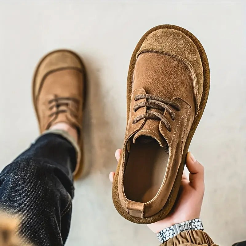 Herrenschuhe mit Schnürung | Runde Spitze