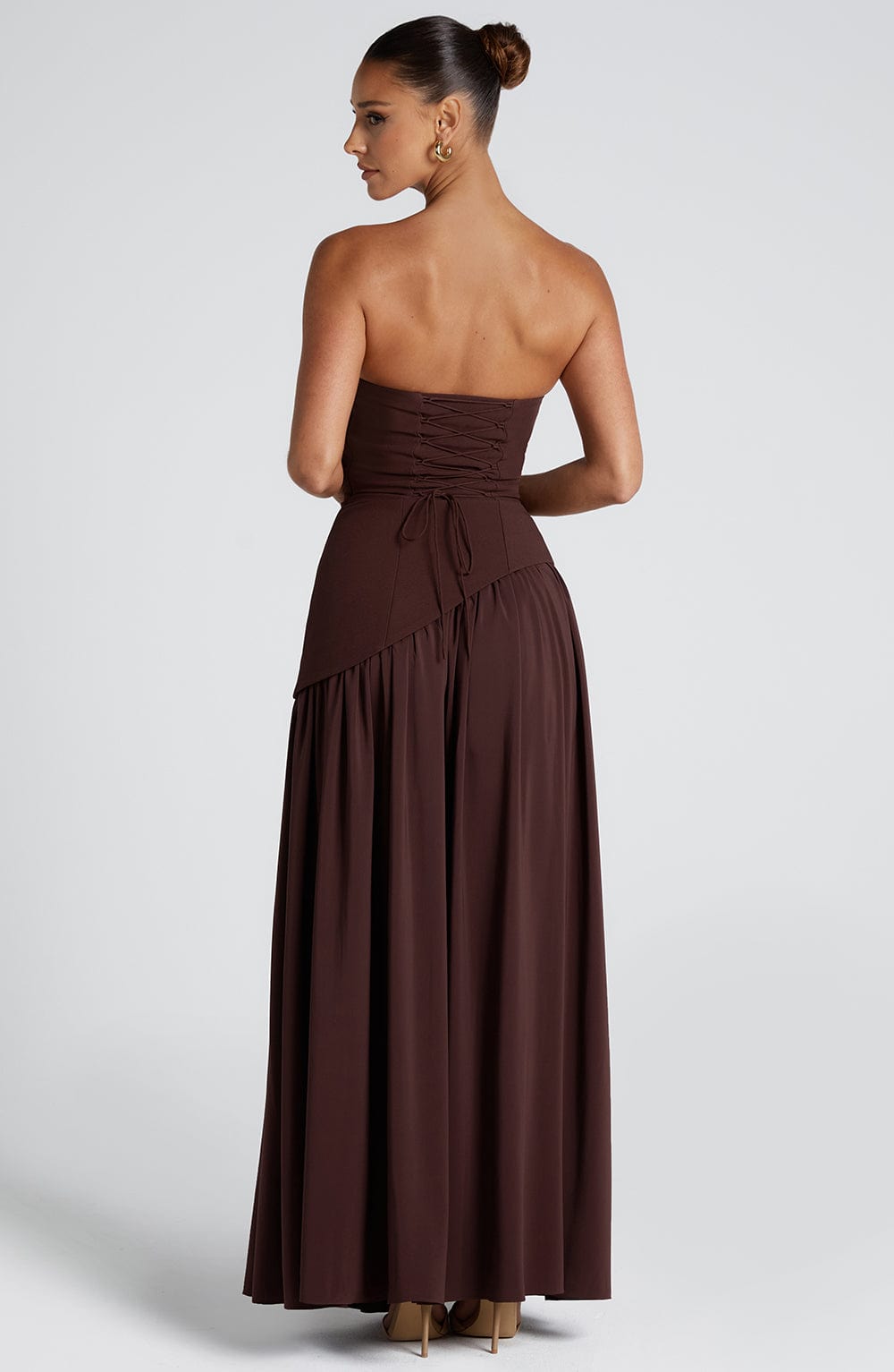 Hochzeitsgastkleid Damen | Trägerloses Maxikleid