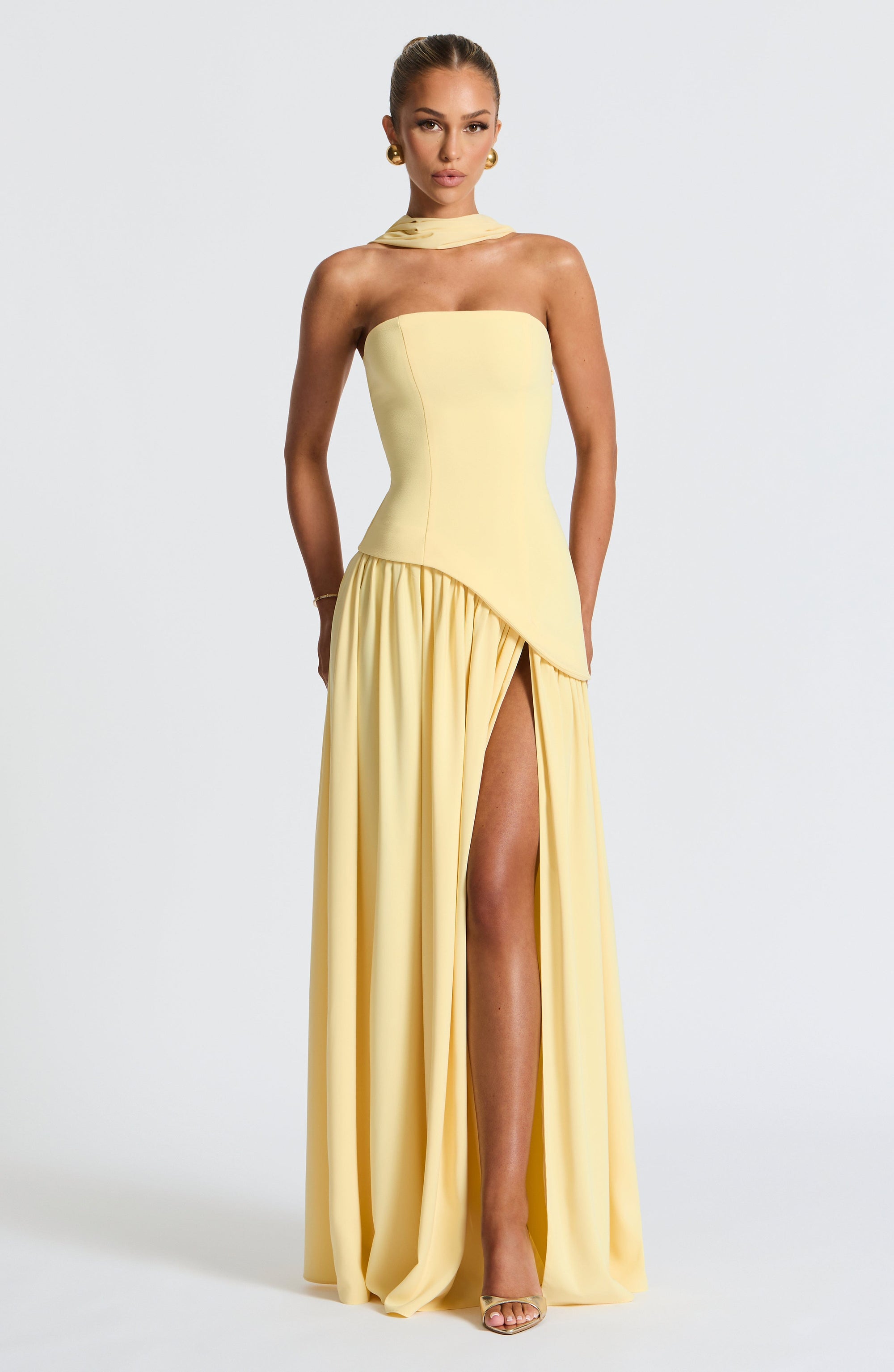 Hochzeitsgastkleid Damen | Trägerloses Maxikleid