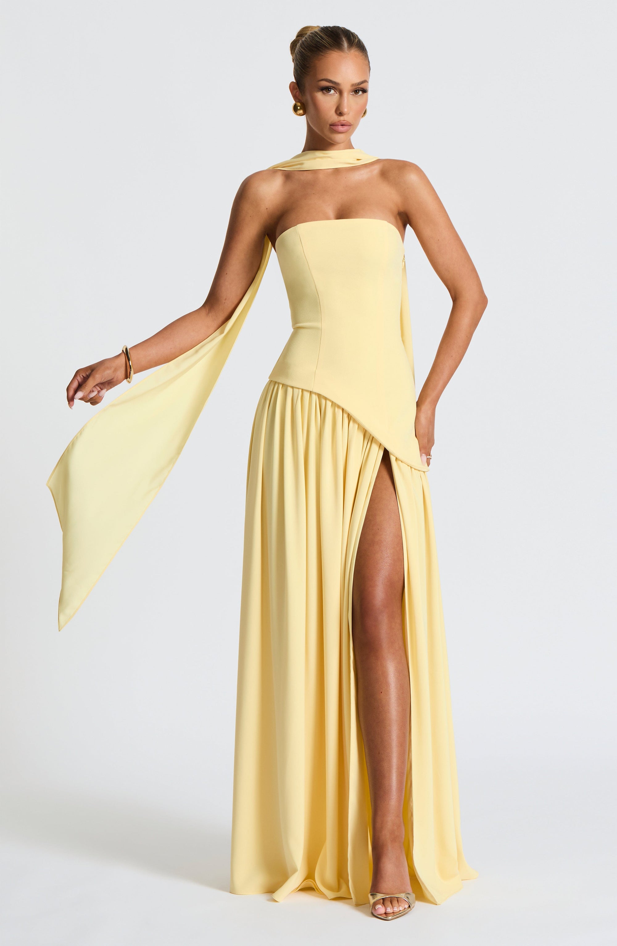 Hochzeitsgastkleid Damen | Trägerloses Maxikleid
