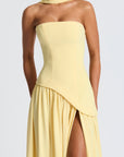 Hochzeitsgastkleid Damen | Trägerloses Maxikleid