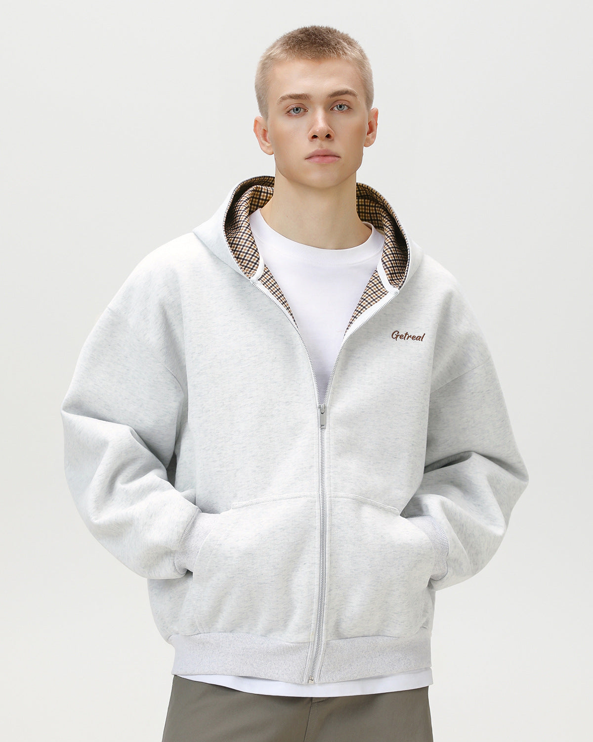 Hoodie Herren | Kapuzenjacke mit Reißverschluss und langen Ärmeln