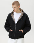 Hoodie Herren | Kapuzenjacke mit Reißverschluss und langen Ärmeln