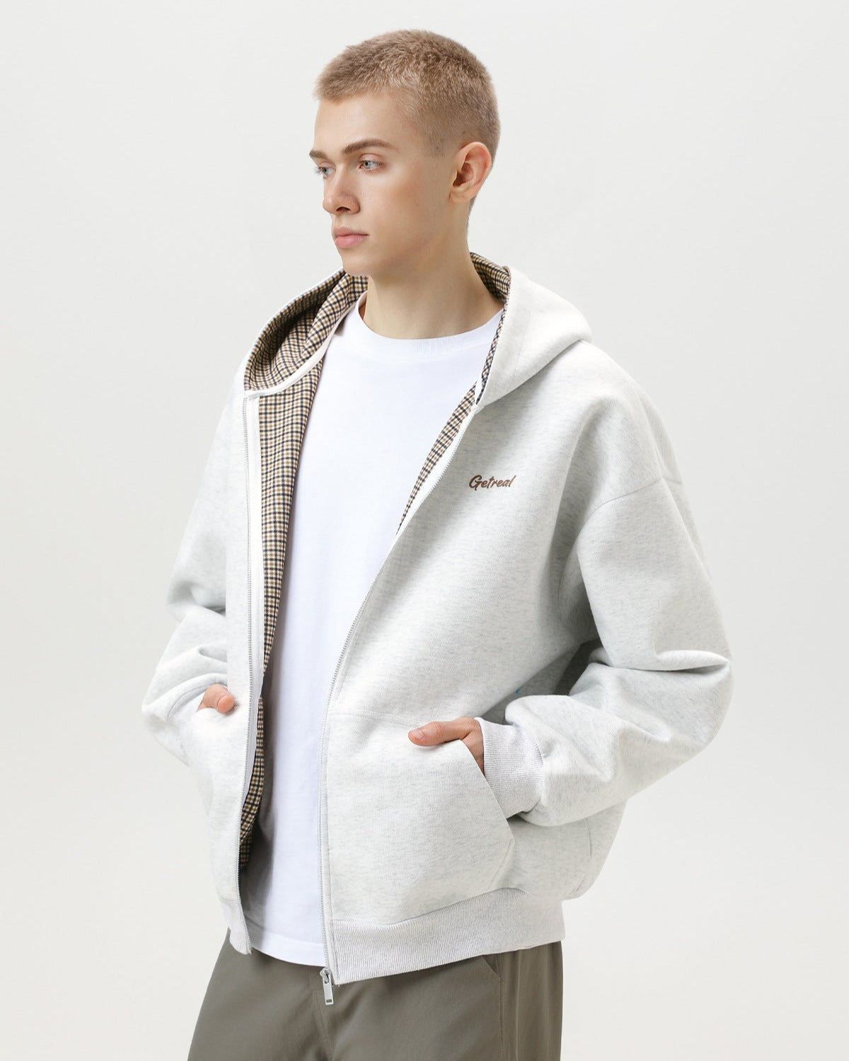 Hoodie Herren | Kapuzenjacke mit Reißverschluss und langen Ärmeln