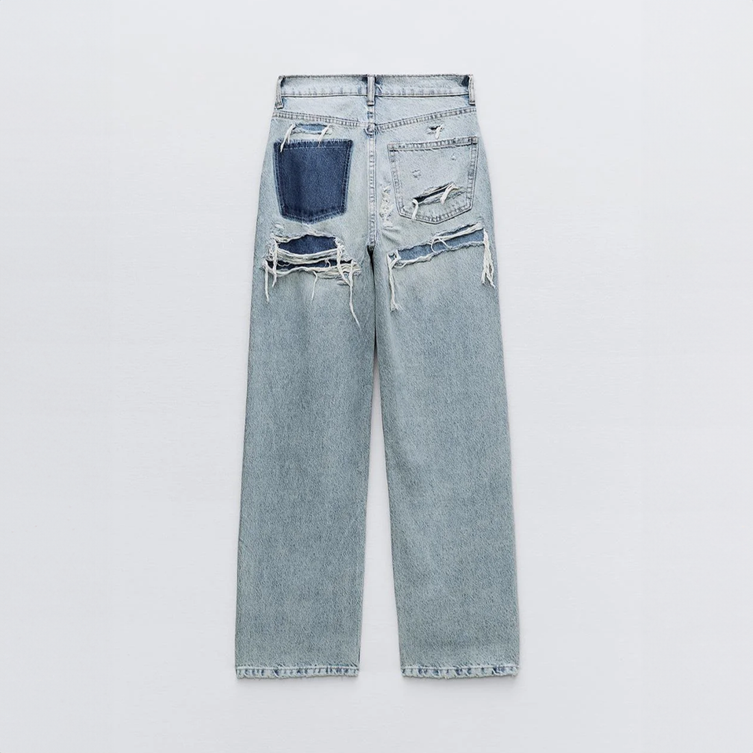 Jeans Damen Hohe Taille | Gerade Hose Weites Bein