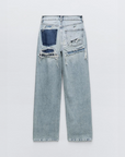 Jeans Damen Hohe Taille | Gerade Hose Weites Bein