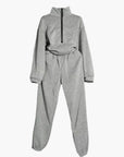 Jogginganzug Damen Zweiteiler | Sweatshirt mit Reißverschluss