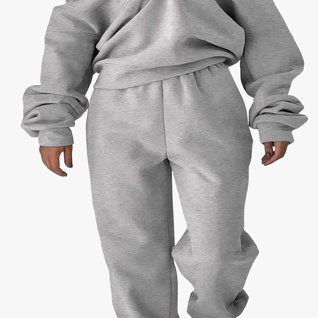 Jogginganzug Damen Zweiteiler | Sweatshirt mit Reißverschluss