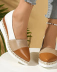 Keilabsatz Schuhe Damen | Bequeme Halbschuhe mit Plateausohle