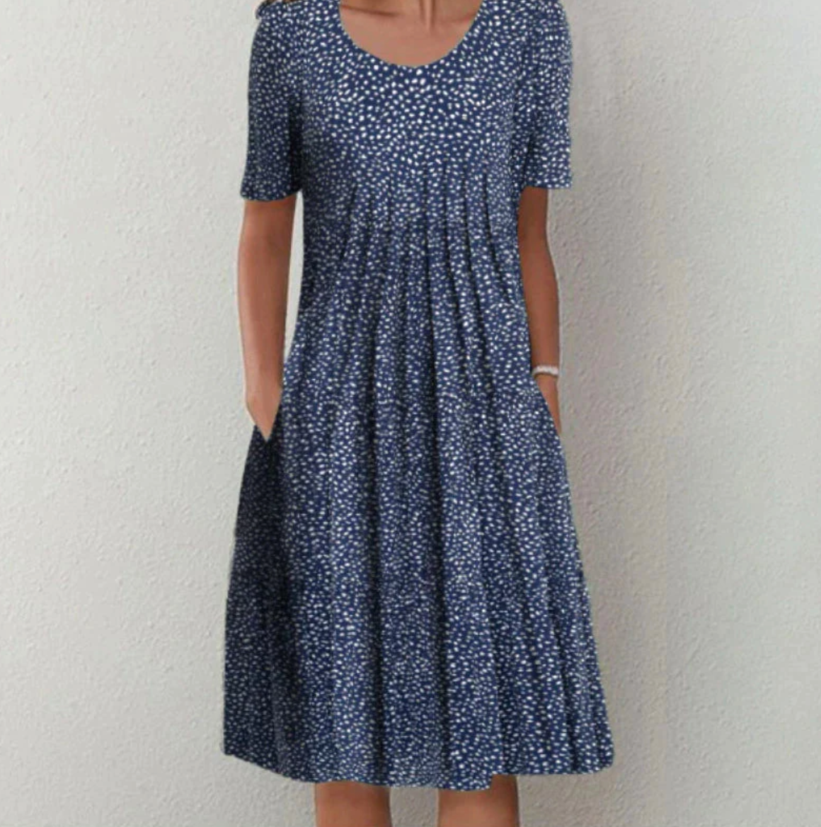 Kleid Damen Midi | Sommerkleid mit Blumenmuster