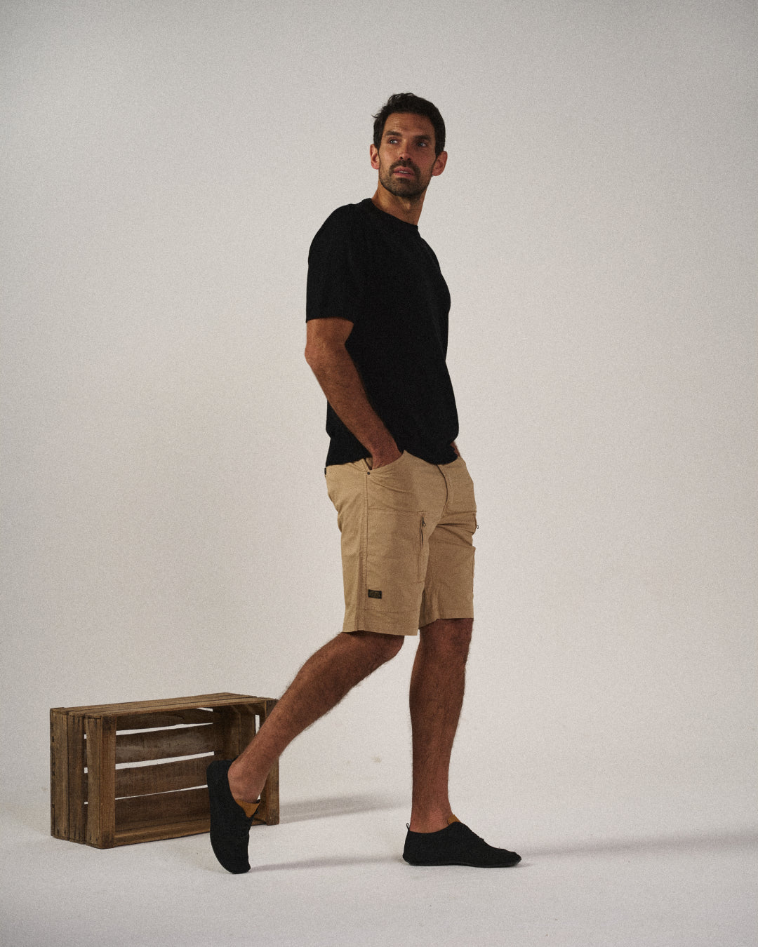 Kurze Hosen Herren Schmale Cargo | Taschen