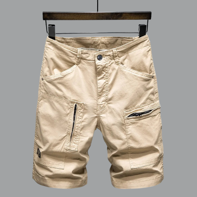 Kurze Hosen Herren Schmale Cargo | Taschen