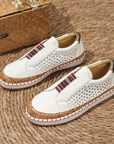 Loafer Damen | Bequeme Schlupfschuhe mit Perforiertem Design