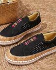 Loafer Damen | Bequeme Schlupfschuhe mit Perforiertem Design