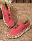 Loafer Damen | Bequeme Schlupfschuhe mit Perforiertem Design