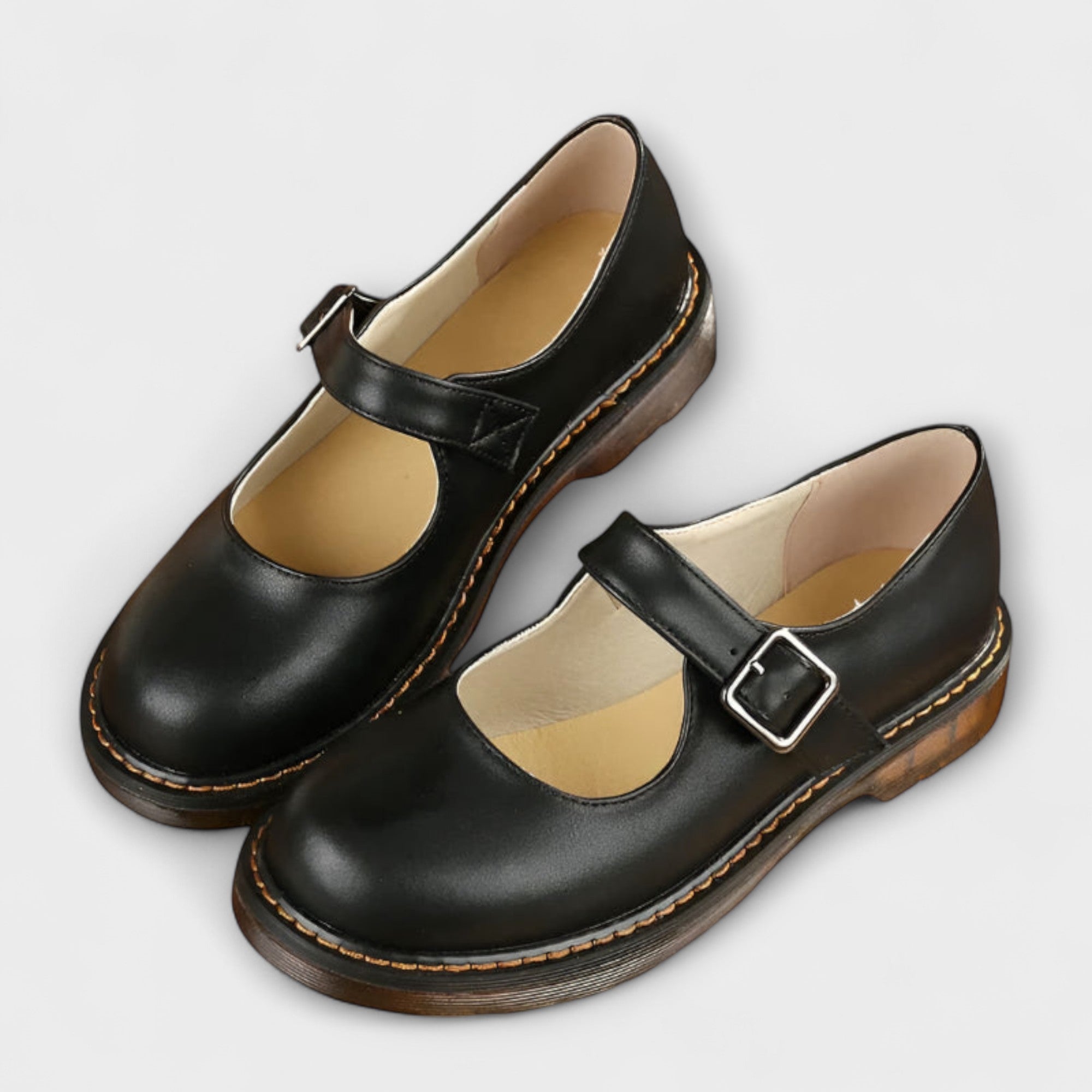 Mary Jane Schuhe Damen | Flach mit Riemen