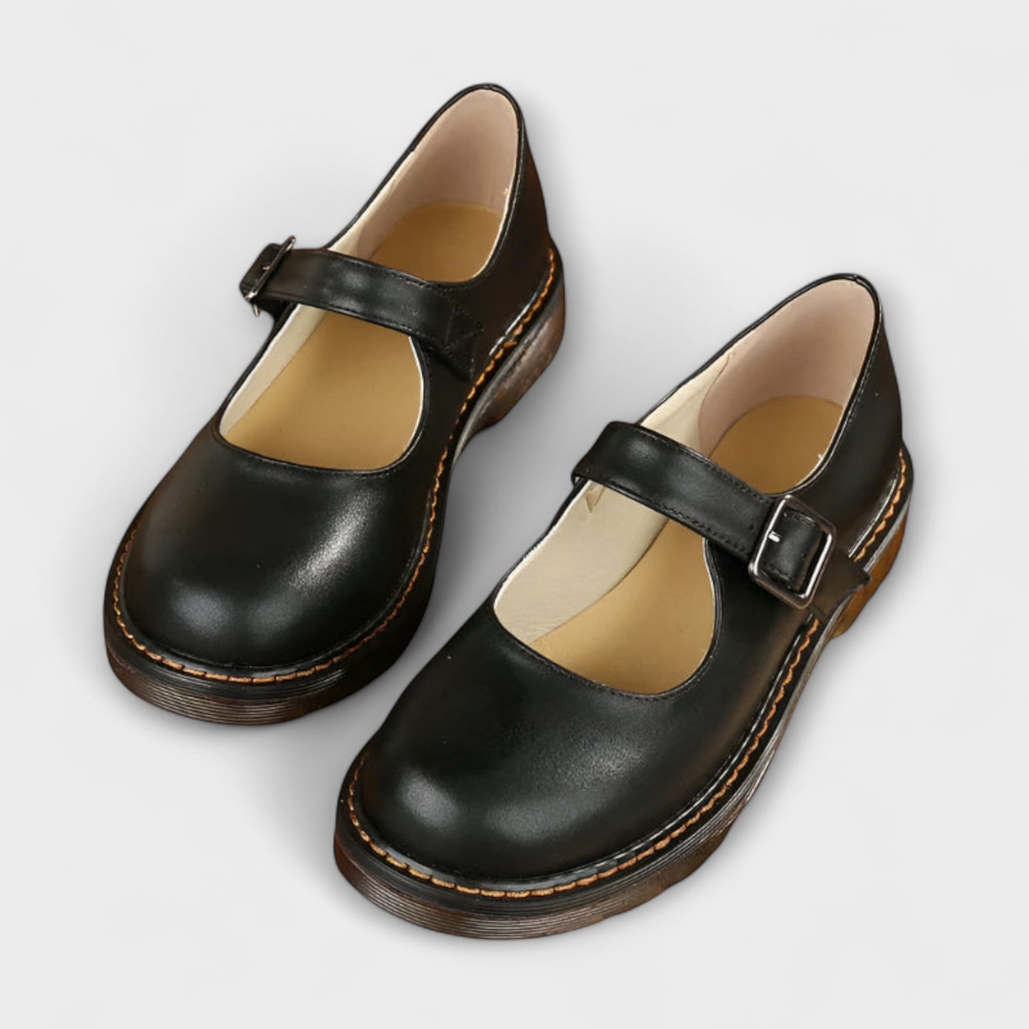 Mary Jane Schuhe Damen | Flach mit Riemen