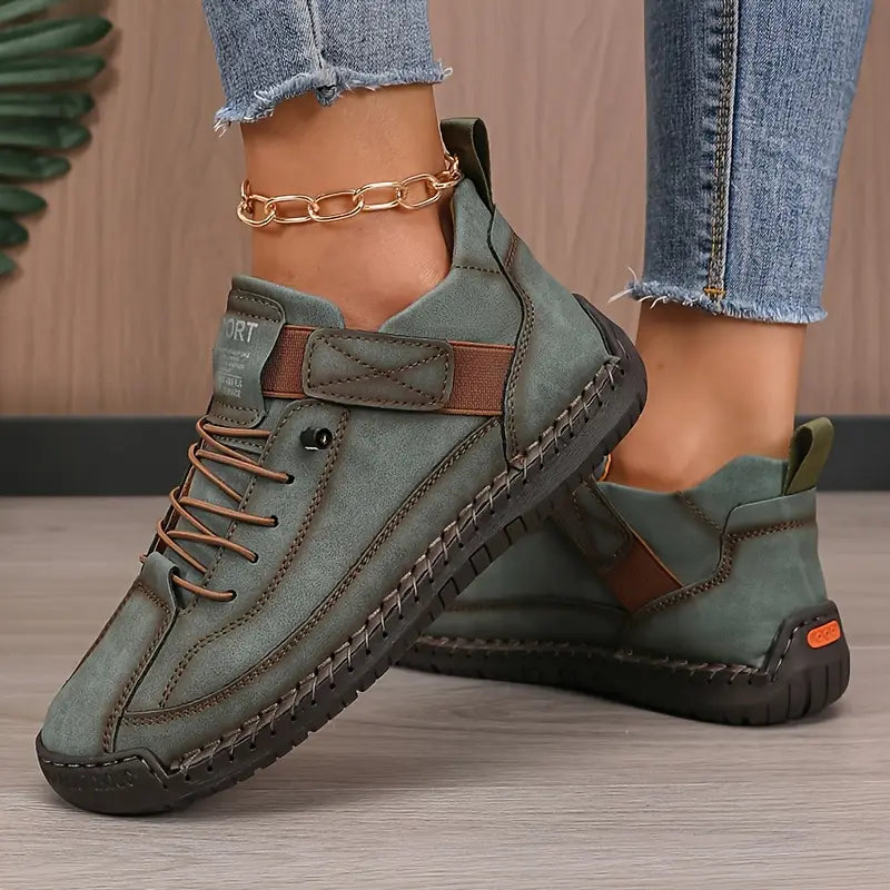 Orthopädische Sneaker Damen | Rutschfest mit Klettverschluss