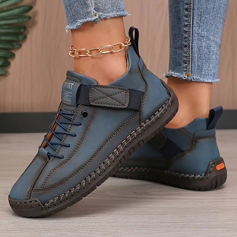 Orthopädische Sneaker Damen | Rutschfest mit Klettverschluss
