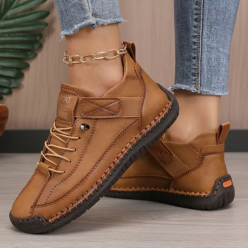 Orthopädische Sneaker Damen | Rutschfest mit Klettverschluss