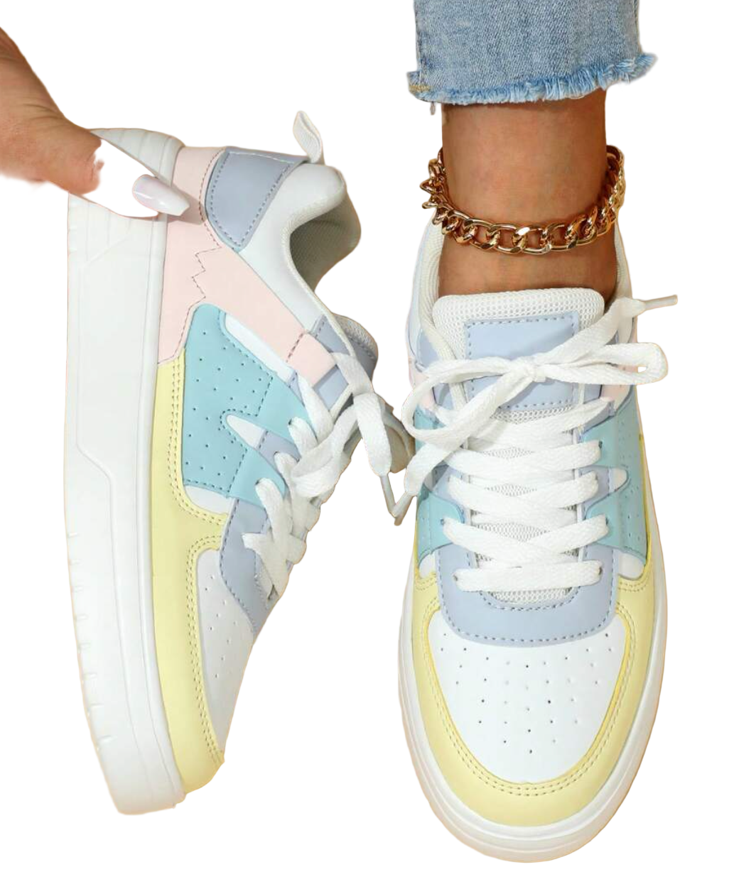 Plateau Sneaker Damen | Schnürung