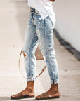 Ripped Jeans Damen | mit Löchern