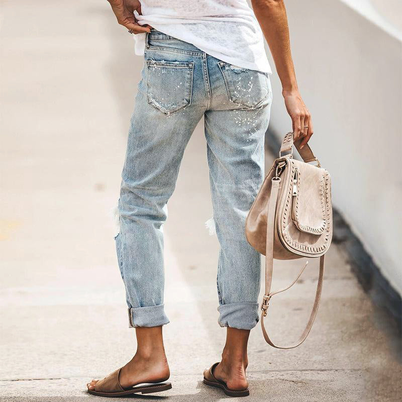 Ripped Jeans Damen | mit Löchern