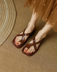 Sandalen Damen mit Fußbett | Flache Riemchensandalen