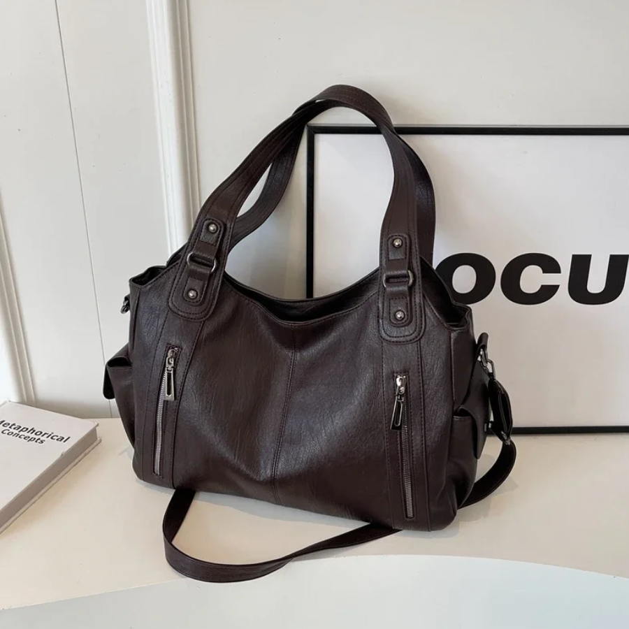 Schultertasche Damen Vintage | Große Tasche