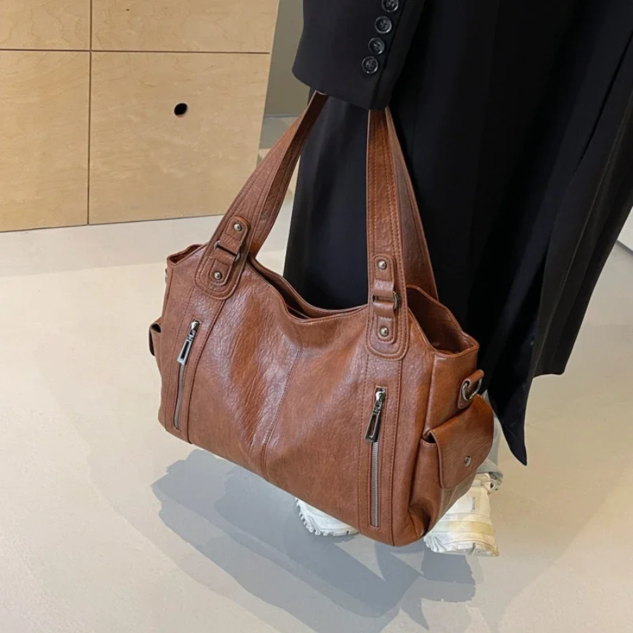 Schultertasche Damen Vintage | Große Tasche
