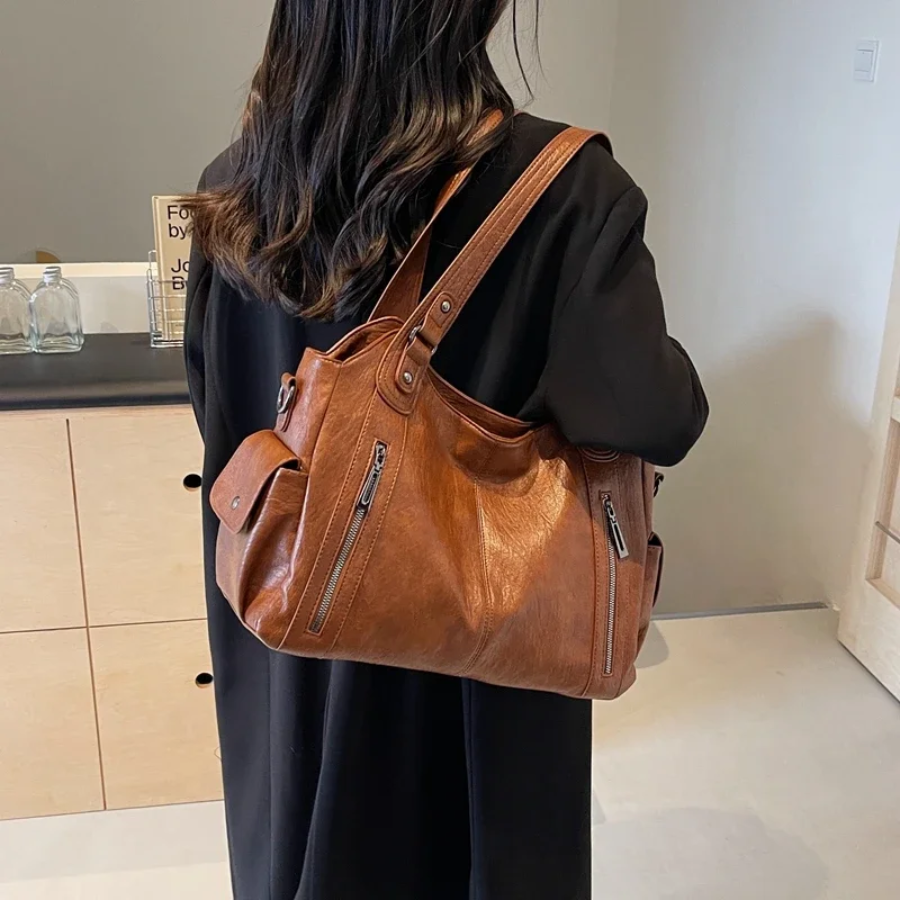 Schultertasche Damen Vintage | Große Tasche