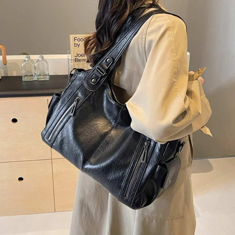 Schultertasche Damen Vintage | Große Tasche