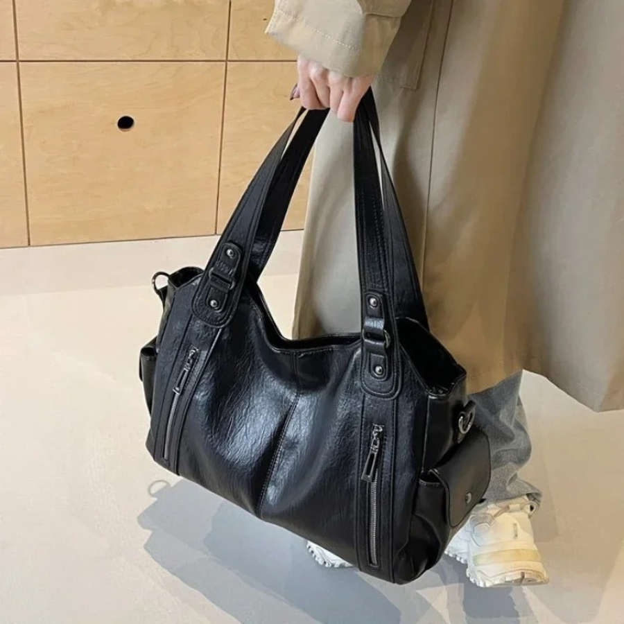 Schultertasche Damen Vintage | Große Tasche