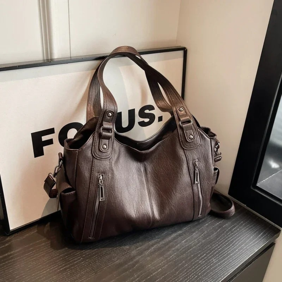 Schultertasche Damen Vintage | Große Tasche