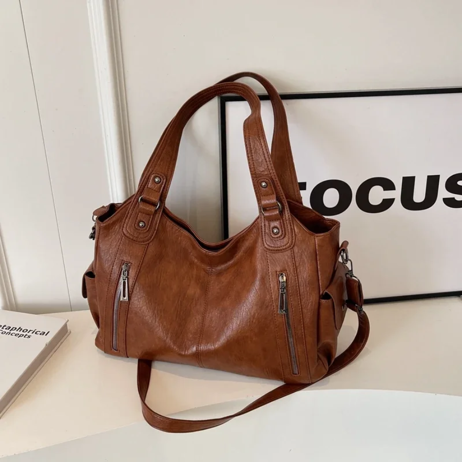 Schultertasche Damen Vintage | Große Tasche