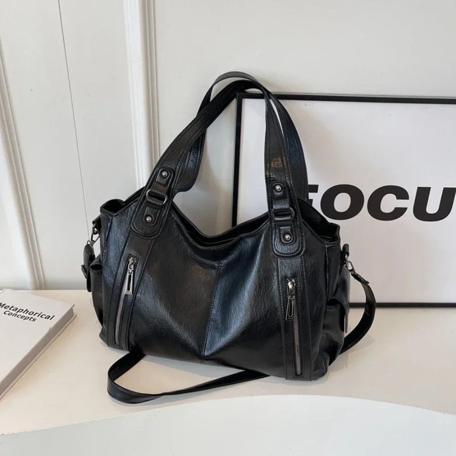 Schultertasche Damen Vintage | Große Tasche