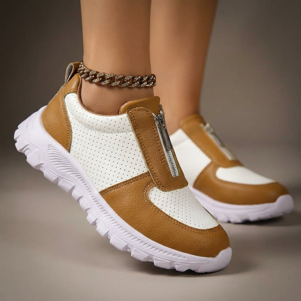 Sneaker Damen mit Reißverschluss | Slip-On