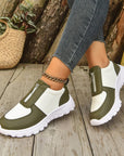 Sneaker Damen mit Reißverschluss | Slip-On