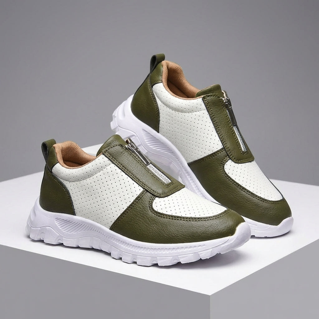 Sneaker Damen mit Reißverschluss | Slip-On
