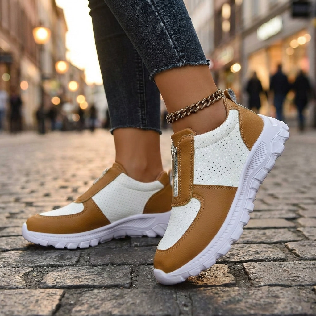 Sneaker Damen mit Reißverschluss | Slip-On