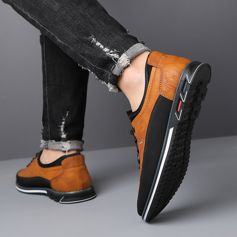 Stilvolle Herren-Sneaker mit Schnürung | Runde Zehenpartie